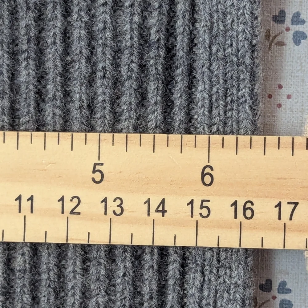 Lululemon Athletica Wool Gray Teal Striped Scarf Soft Comfy Warm